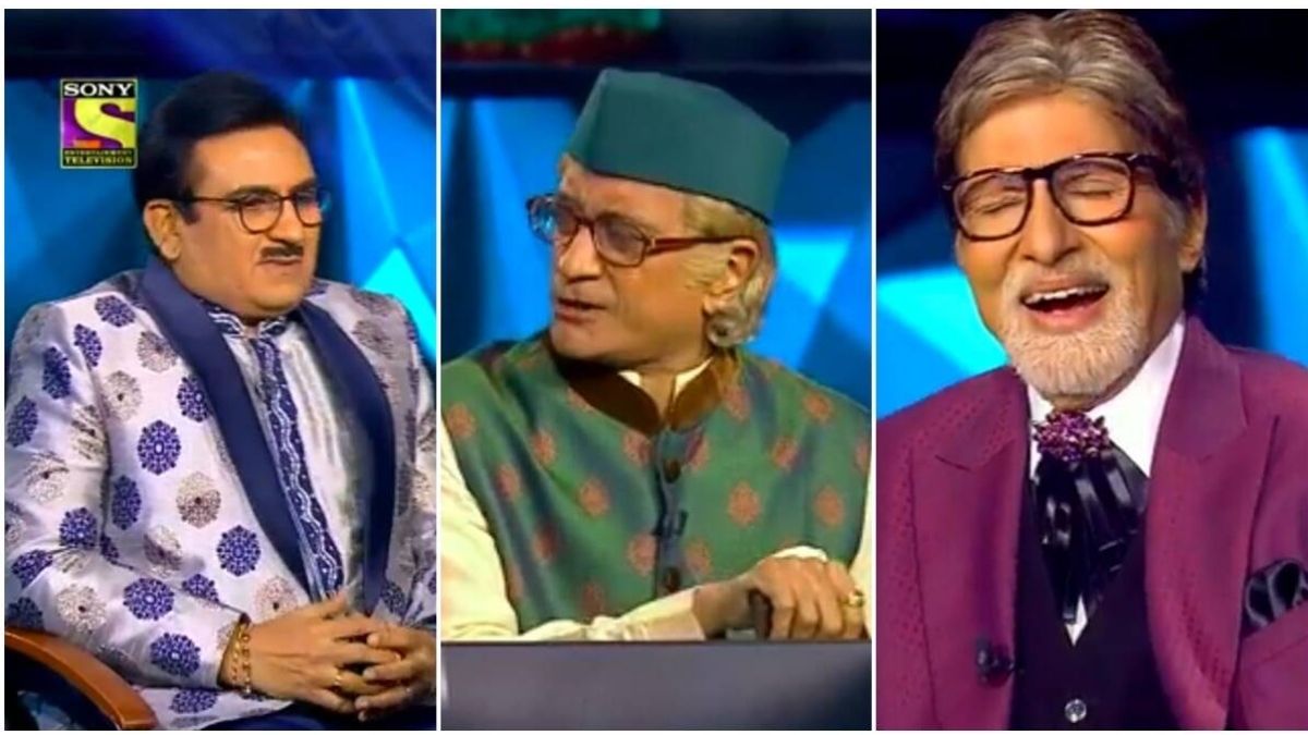 Jethalal gets tongue lashed by Bapuji as he asked Amitabh if he scolds his son Abhishek, on KBC13 show